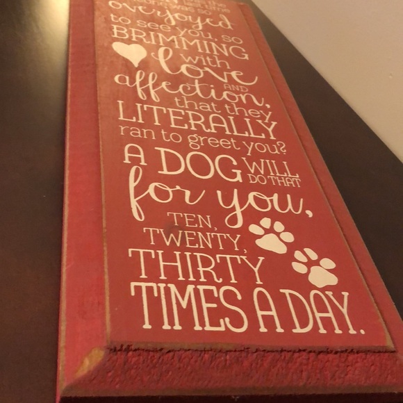 Dog Lovers WHEN WAS THE LAST TIME? 🐾 Distressed Wooden Plaque - Picture 3 of 5